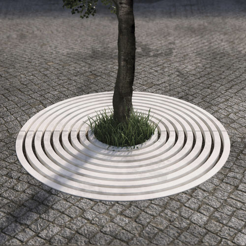 Grelha arvoreira redonda - CIRCLE - BELLITALIA - em concreto / de ultra-alto desempenho (BFUP)