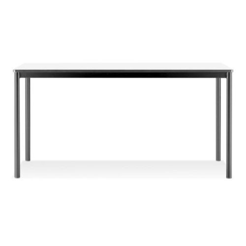 Mesa contemporânea - ZETA - Casala - em madeira / com base em metal cromado / retangular