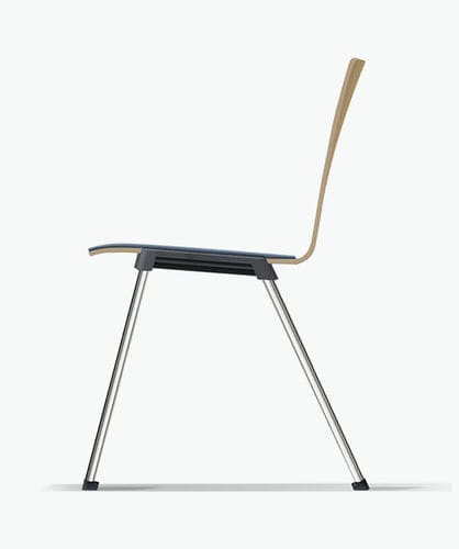 Cadeira para interlocutor contemporânea - CALIBER - Casala - para ambiente interno / em tecido / em madeira