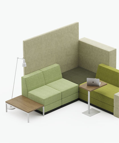 Banco estofado modular - BRICKS ELEMENTS - Casala - contemporâneo / em tecido / da linha comercial