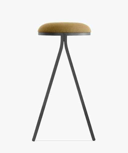 Banqueta alta contemporânea - DOTTI - Casala - com base de aço revestido a pó / estofada / para escritório