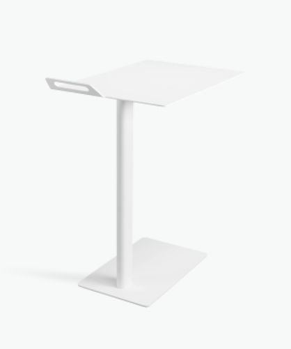 Mesa lateral contemporânea - TAIL - Casala - em aço revestido a pó / com base em aço / retangular