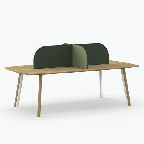 Separador de estações de trabalho de mesa - WALLSTREET - Casala - em tecido / em MDF / insonorizado