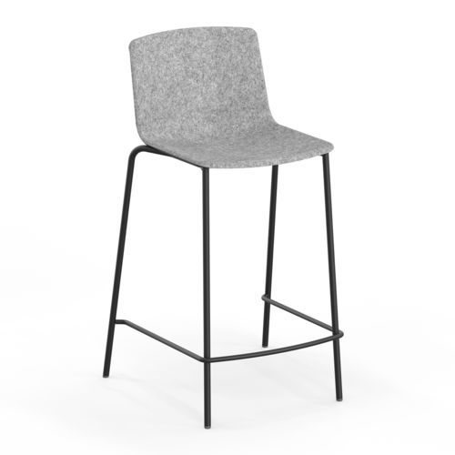 Cadeira alta contemporânea - OMEGA III - Casala - para ambiente interno / em PET / com base em aço
