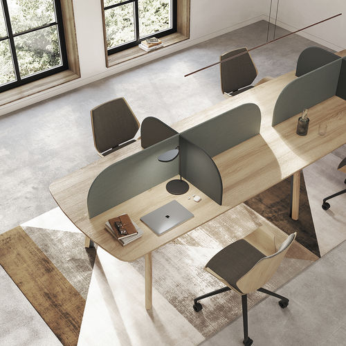 Separador de estações de trabalho de mesa - WALLSTREET - Casala - em tecido / em MDF / insonorizado