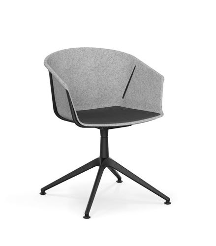 Cadeira contemporânea - OMEGA IV - Casala - para ambiente interno / em aço / em PET