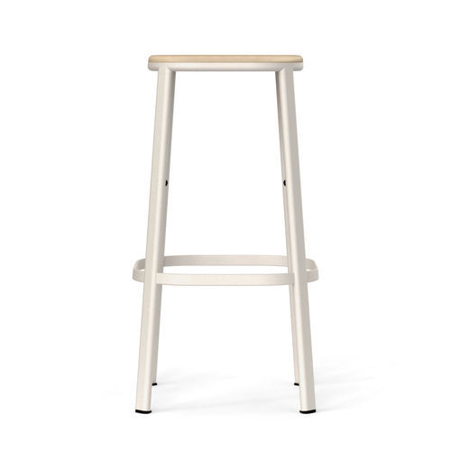 Banqueta alta contemporânea - SOLID - Casala - em tecido / em madeira / com base em aço