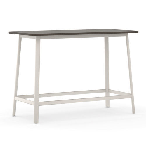 Mesa contemporânea - SOLID - Casala - em madeira / com base metálica / retangular