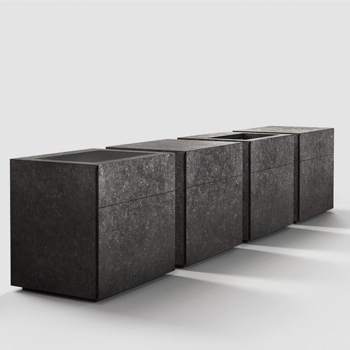 Cozinha contemporânea - ROCK - Steininger Designers - em pedra natural / com ilha / modular