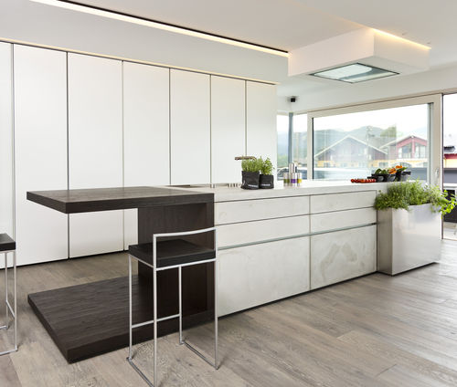Cozinha contemporânea - MODUL  - Steininger Designers - em carvalho / em pedra natural / em alumínio anodizado