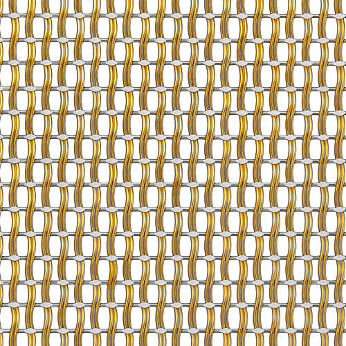 Tela metálica decorativa - M12Z-42 - BANKER WIRE - em aço / em aço inoxidável / para edifício
