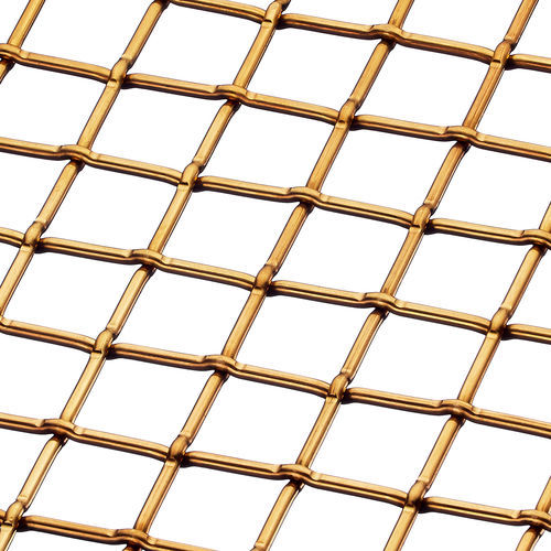 Tela metálica decorativa - L-461 - BANKER WIRE - em latão / em alumínio / em aço