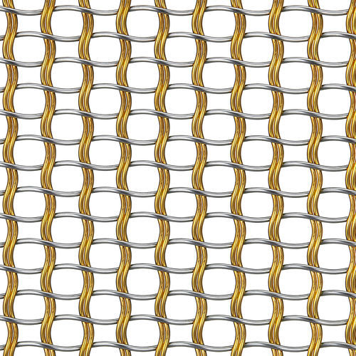 Tela metálica decorativa - M12Z-41 - BANKER WIRE - em latão / em aço / em bronze