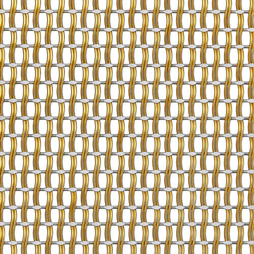 Tela metálica decorativa - M12Z-42 - BANKER WIRE - em latão / em aço / em bronze