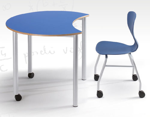 Mesa de trabalho contemporânea - COLLABOR8 - CAMILLO SIRIANNI SAS - em laminado / em faia / em material reciclado
