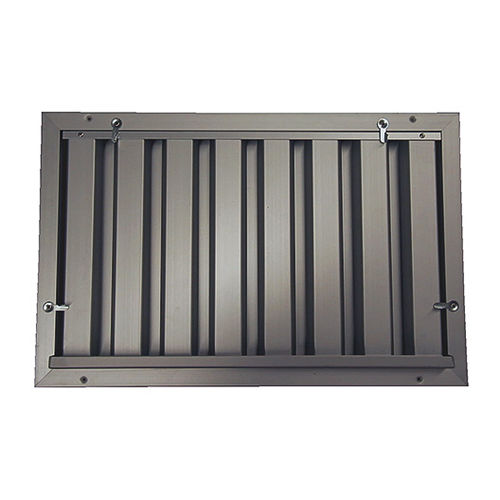Grelha de ventilação em alumínio - FG - SCHAKO KG - em aço galvanizado / retangular / interna