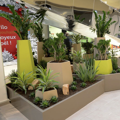 Floreira em fibrocimento - IMAGE'IN - STEELAB - ATELIER SO GREEN - em aço / pentagonal / sob medida