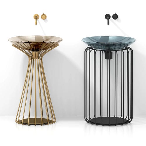 Suporte para lavatório metálico - TRISTANO & ISOTTA - ARTELINEA