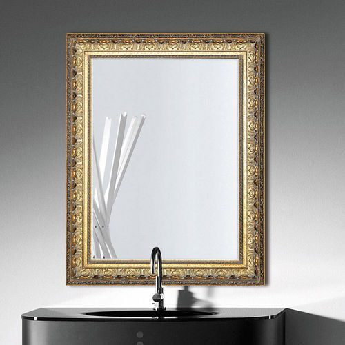 Espelho para banheiro de parede - FRAME - ARTELINEA - clássico / retangular / em madeira