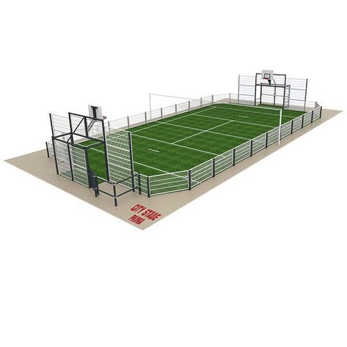Quadra poliesportiva para parque infantil - CITY STADE® PRIMA  - GROUPE SAE - TENNIS D'AQUITAINE - para coletividade