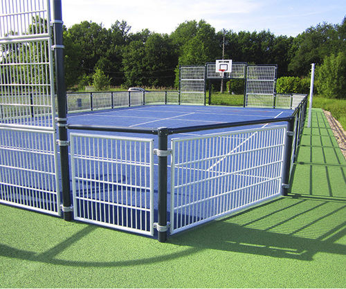 Quadra poliesportiva para coletividade - CITY STADE® TOUT MÉTAL ACIER - GROUPE SAE - TENNIS D'AQUITAINE