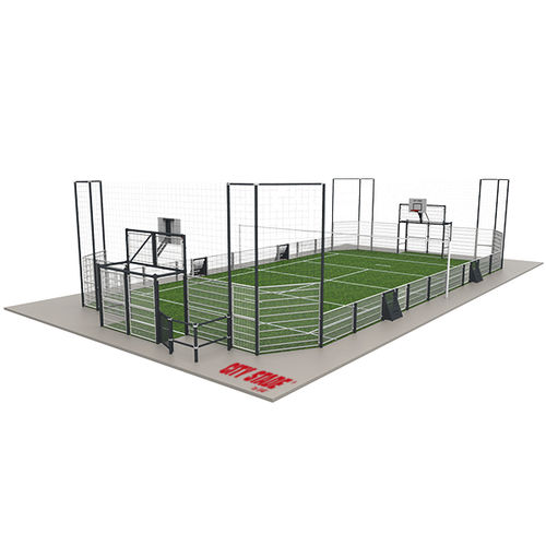 Quadra poliesportiva para parque infantil - CITY STADE® PACK  - GROUPE SAE - TENNIS D'AQUITAINE - para coletividade
