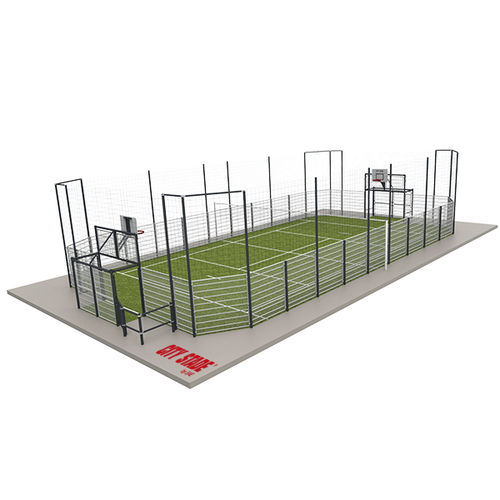 Quadra poliesportiva para parque infantil - CITY PRIMA® SECURITE - GROUPE SAE - TENNIS D'AQUITAINE - para coletividade