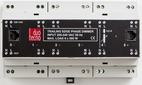 Módulo de controle para iluminação - DT05-06TE - Duotecno - em trilho DIN