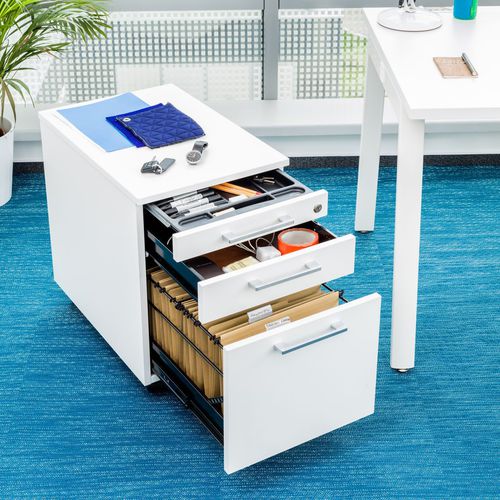 Módulo de gavetas para escritório metálico - PRO - MDD - com 3 gavetas / com 2 gavetas / com 4 gavetas