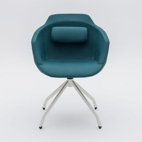 Cadeira para interlocutor contemporânea - ULTRA - MDD - para ambiente interno / em tecido / em aço revestido a pó