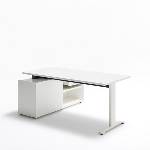 Estação de trabalho - ERGONOMIC MASTER - MDD - contemporânea / em carvalho / em nogueira