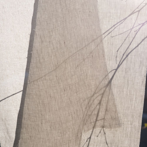 Cortina de voile de cor lisa - COLIBRI'  - DEDAR MILANO - em linho / lavável / larga