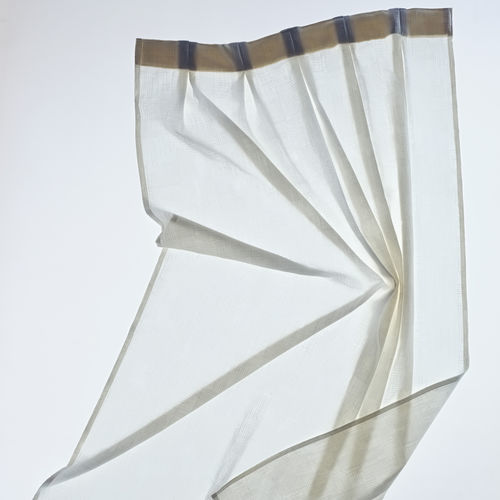 Cortina de voile com padrão geométrico - RABDOMANTE - DEDAR MILANO - geométrica / de lã / bordada