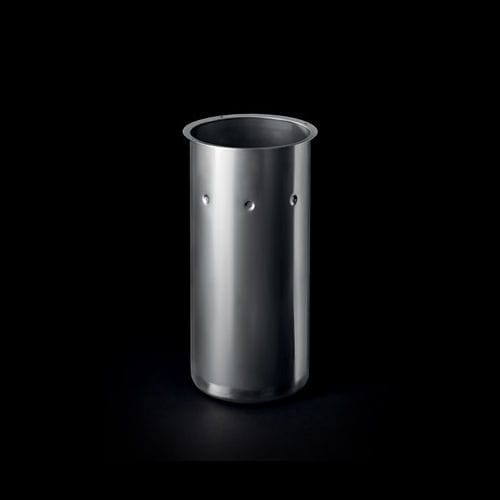 Lixeira em aço inoxidável - POZ500A - ronda - para ambiente interno / para bar / simples