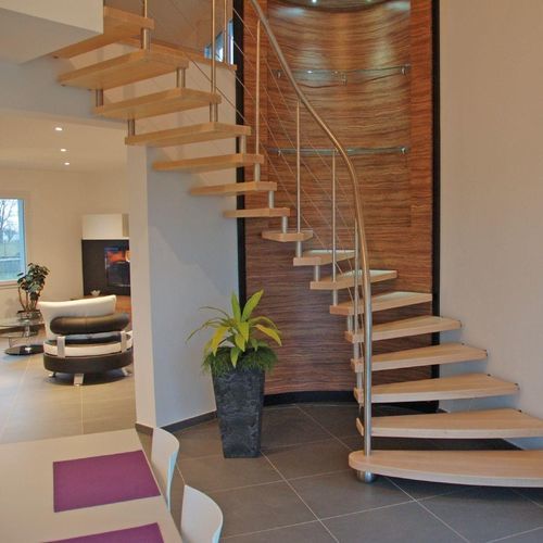Guarda-corpo em aço inoxidável - Créateur d'escaliers Treppenmeister - de réguas / para ambiente interno / para escada