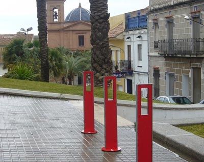 Bicicletário de piso - ADA - URBADIS Microarquitectura - publicitário / para espaço público / em aço inoxidável