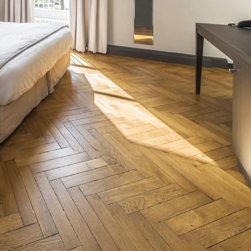 Piso estruturado - BADIANE - DESIGN PARQUET - maciço / em carvalho / chevron