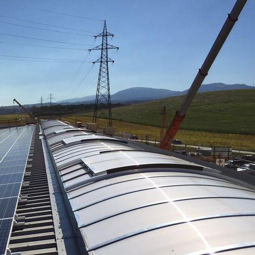 Cobertura de vidro em alumínio - ECOFIL PREMIUM PLUS - Kingspan Light + Air