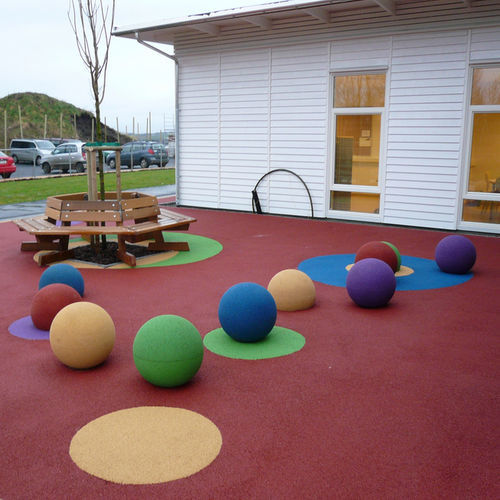 Revestimento de piso em borracha - TERRAGOM - Pro Urba - Aqua Pro Urba - em EPDM / para ambiente externo / de jardim