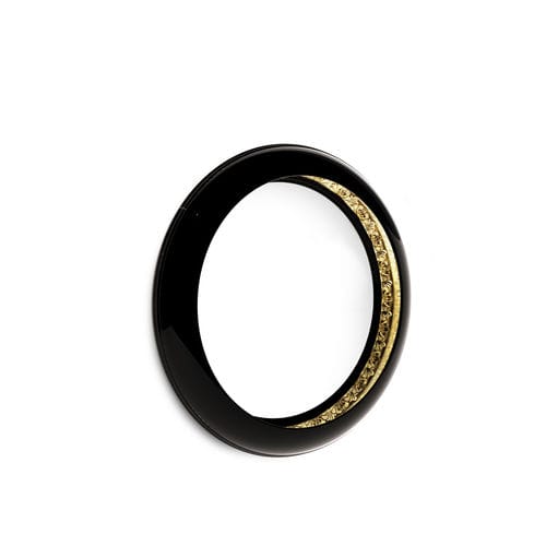 Espelho de parede - RING - BOCA DO LOBO - contemporâneo / redondo / em madeira laqueada