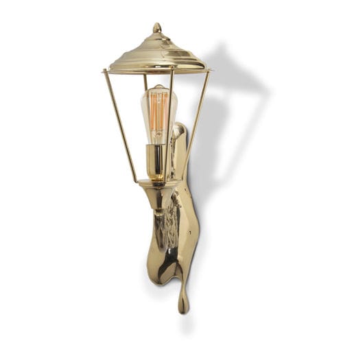 Arandela clássica - LUMIERE - BOCA DO LOBO - para ambiente interno / em latão banhado a ouro / em vidro