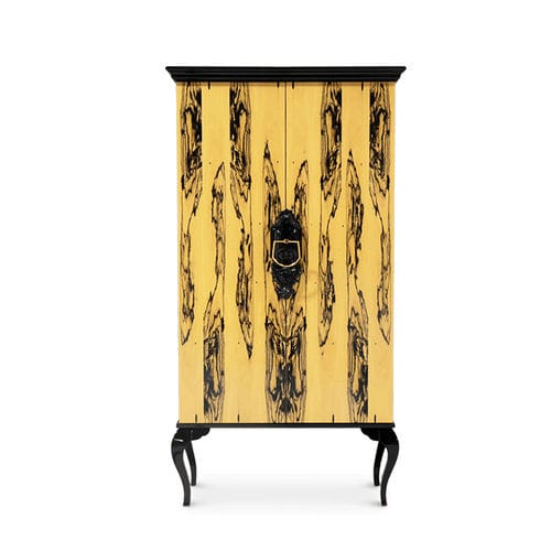Guarda-roupa clássico - GUGGENHEIM - BOCA DO LOBO - em madeira laqueada / com portas de abrir / da linha comercial