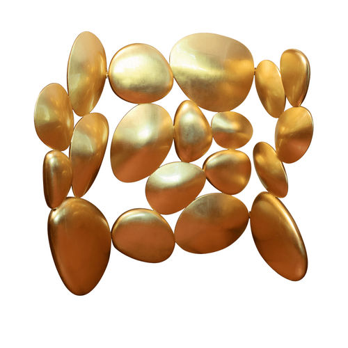 Biombo de design original - GOLD - BOCA DO LOBO - de fibra de vidro / sob medida / 3 asas