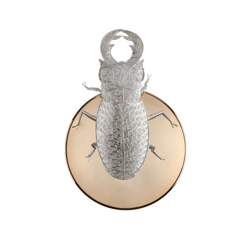 Arandela de design original - FILIGREE LUCANUS - BOCA DO LOBO - para ambiente interno / em latão polido / escultura