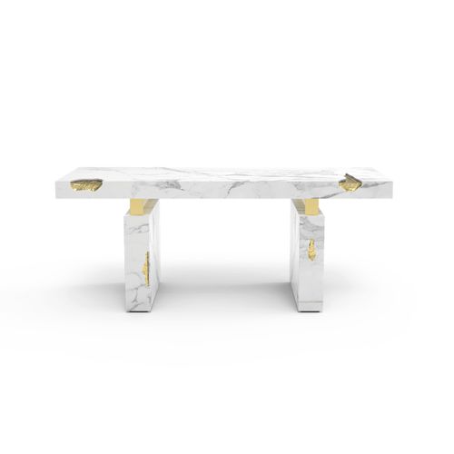 Mesa executiva - EMPIRE ESTREMOZ - BOCA DO LOBO - de piso / contemporânea / em mármore