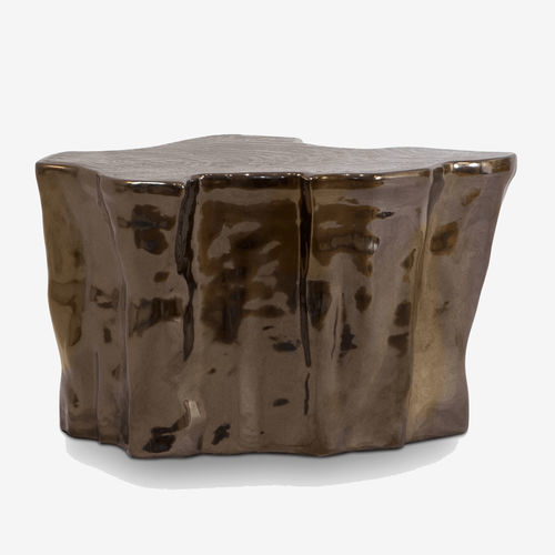 Mesa lateral de design original - EDEN - BOCA DO LOBO - em latão / em cobre / com base em cerâmica