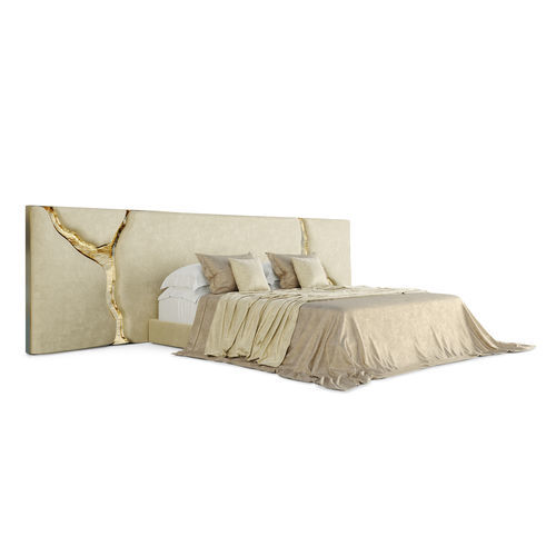 Cabeceira para cama de casal - LAPIAZ - BOCA DO LOBO - de design original / em tecido / em madeira