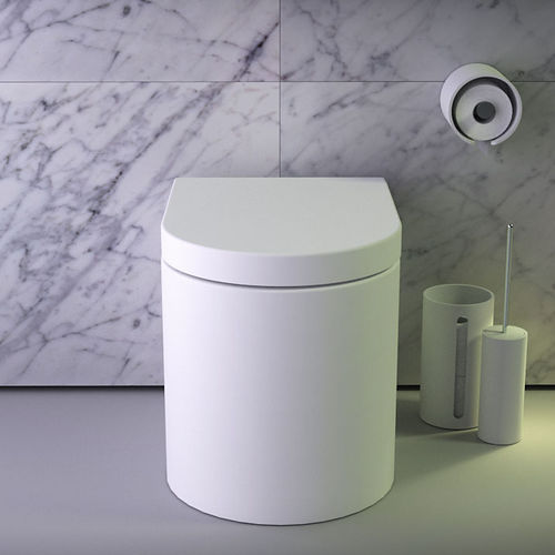 Vaso sanitário de piso - GLOW - KNIEF & CO. GmbH - em cerâmica / Rimless (sem rebordo) / moderno