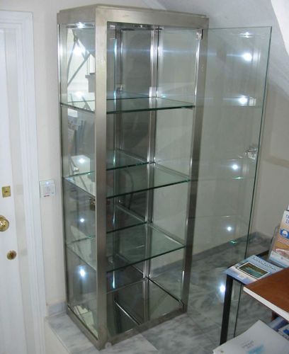 Vitrina contemporânea - pure inox - em aço inoxidável / da linha comercial