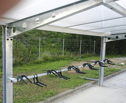 Abrigo para bicicletas modular - TYPE 4-SF/DF - NORCOR MOB.URBAIN - em aço galvanizado / para espaço público
